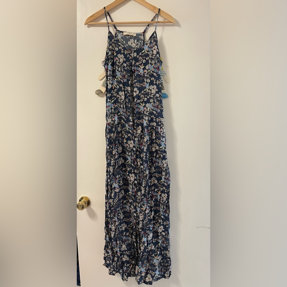 Floral Navy Blue Dress